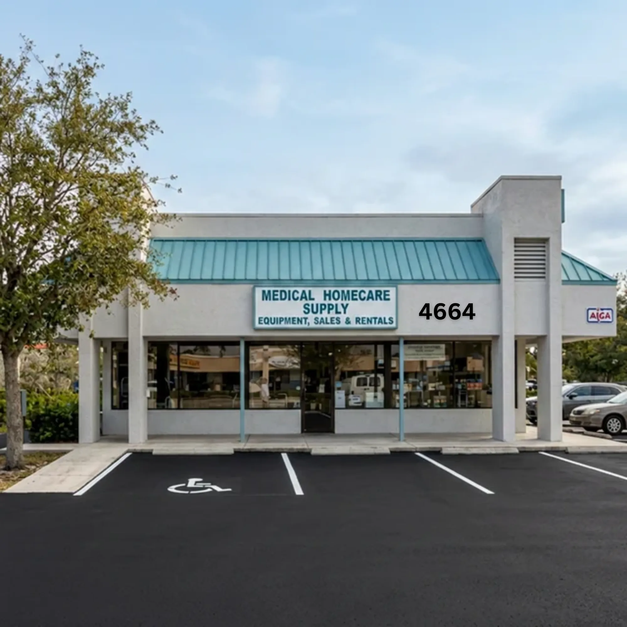 Medical Homecare Supply storefront at 4664 Lake Worth Road, Greenacres FL