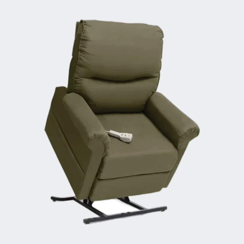 Olive power lift recliner chair with hand remote, sold in Palm Beach County, FL